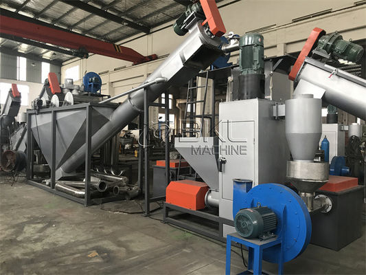 PET 8m Plastic Recycling Washing Line 5.5kw Sink Float Plastic Separation