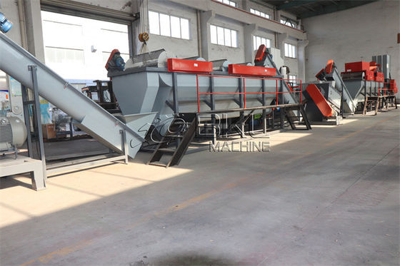 HDPE-foliezakken Kunststof recyclingapparatuur Verpletteren Wassen Drogen