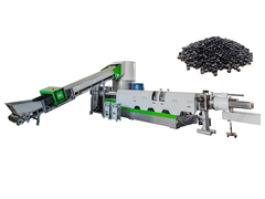 Het Hete Scherpe Plastiek die van het matrijzengezicht Recyclingsmachine pelletiseren